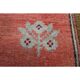 Handmade Turkish Vintage Oushak Runner Rug Pink Green Runner 105x327