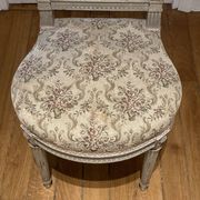 Pair of chairs, lyre back, based on a model by Jacob, Louis XVI style.