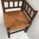 Vintage wooden corner chair turns, 50/60