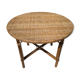 Vintage rattan coffee table diameter 70cm