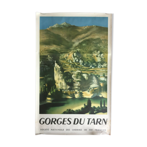 Affiche originale tourisme Gorges