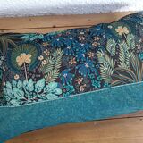 Velvet cushion 50x30 blue color