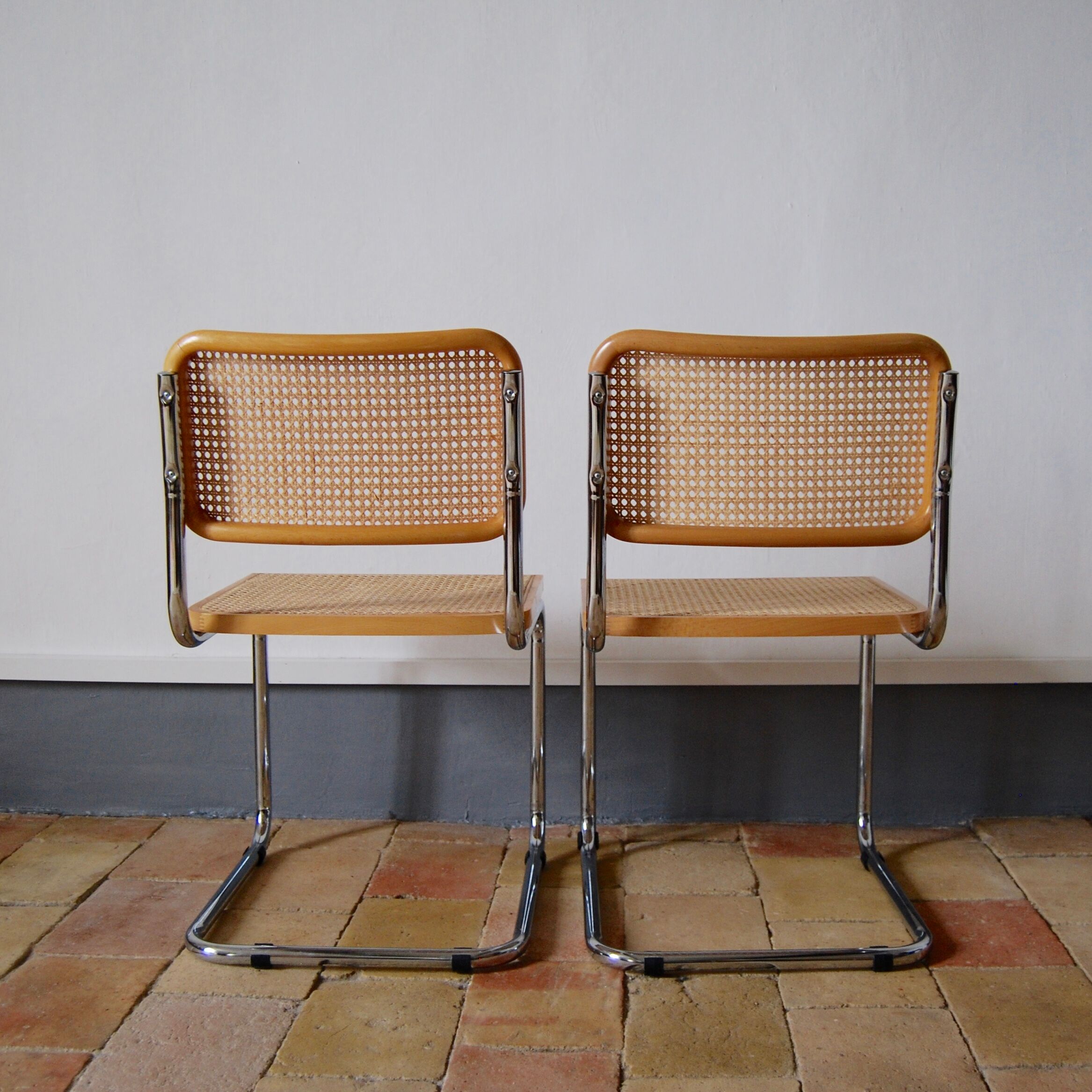 Pair of Marcel Breuer chairs model B32