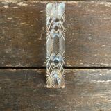 Set of 12 vintage bayel moulded crystal knife rests made in france