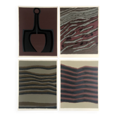 Set of 4 original lithographs by Raoul Ubac, 1978. The earth.