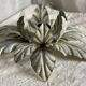 Vintage 1980 patinated metal flower wall light