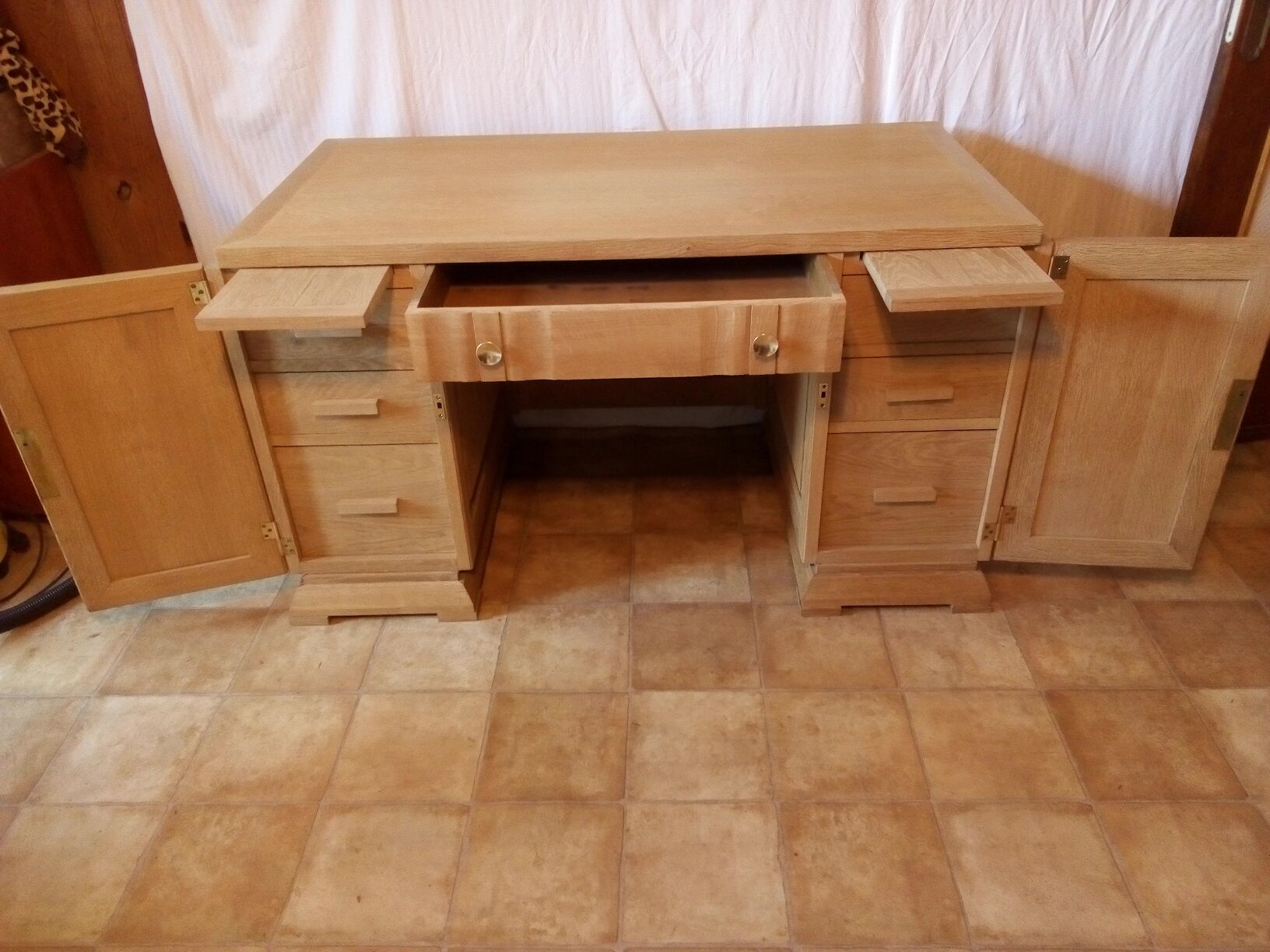 Desk oak art deco 1940