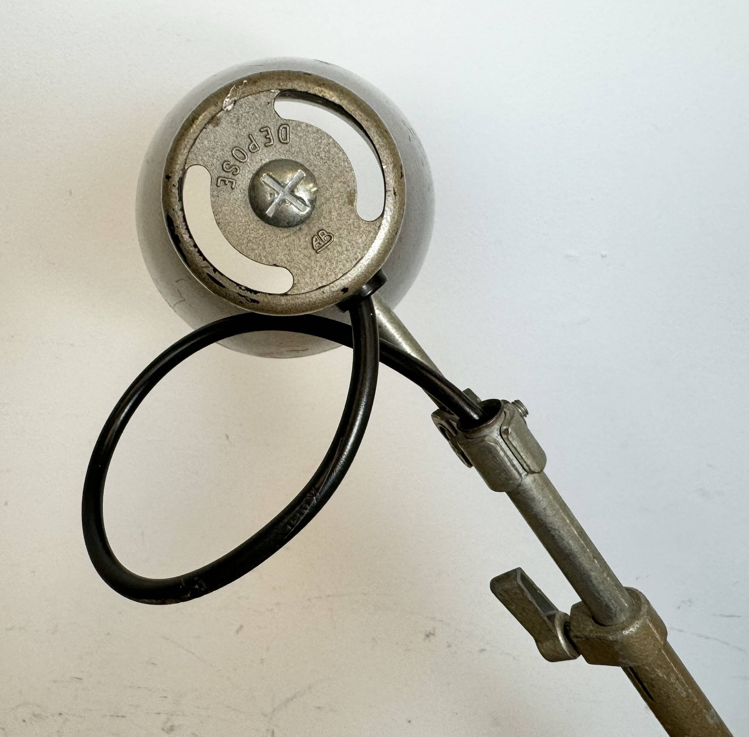 Vintage Grey French Adjustable Table Lamp, 1960s