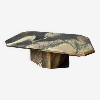80s marble coffee table