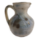 Old bulbous jug pottery vase glazed grey-blue stoneware vintage