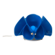 Blue plexiglass table lamp, Flower Design, 1970s, Italy.