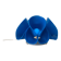 Blue plexiglass table lamp, Flower Design, 1970s, Italy.
