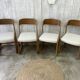 Set of 4 Baumann sled chairs