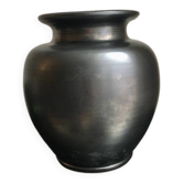 Vase lustré noir Les grottes Dieulefit era Pouchain Picault Jouve Capron