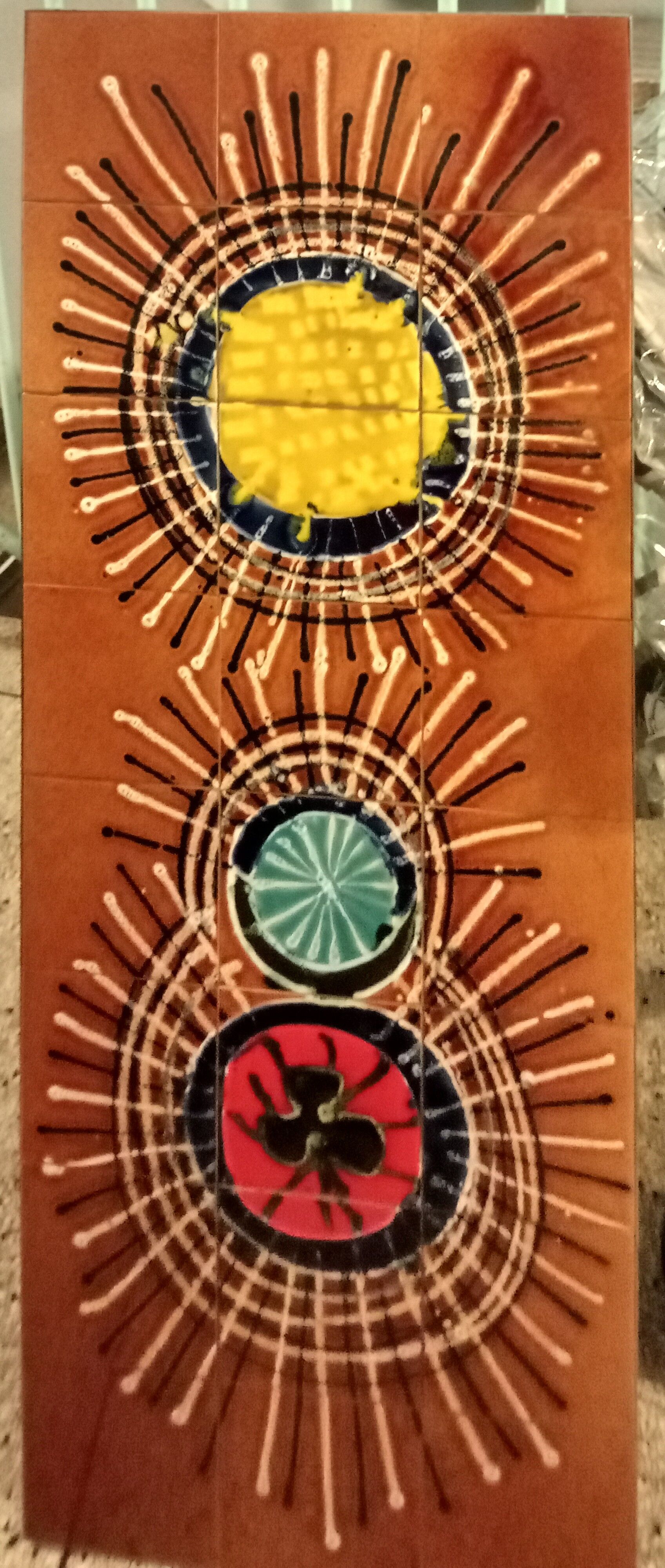 Ceramic coffee table vintage 60s/70s