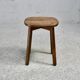 Attribué à Pierre Gautier Delaye. tabouret bois, France, circa 1960