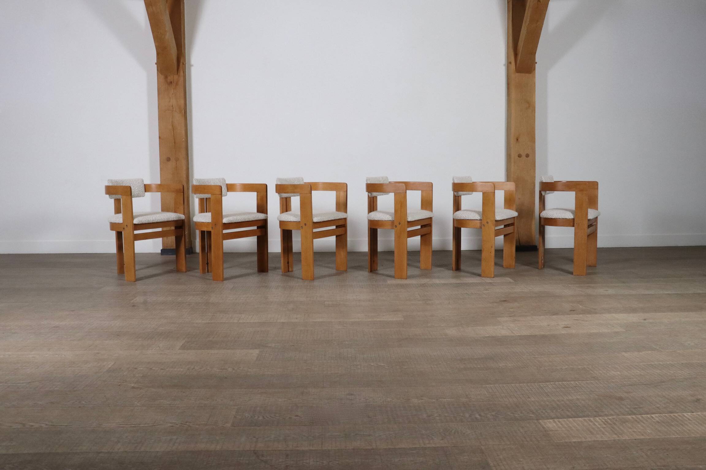 Pigreco Dining Chairs By Afra & Tobia Scarpa With Bentwood Frames, Set Of S