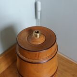 Turned wooden lamp base