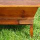 Rustic kneading trough in solid oak, removable lid and base.