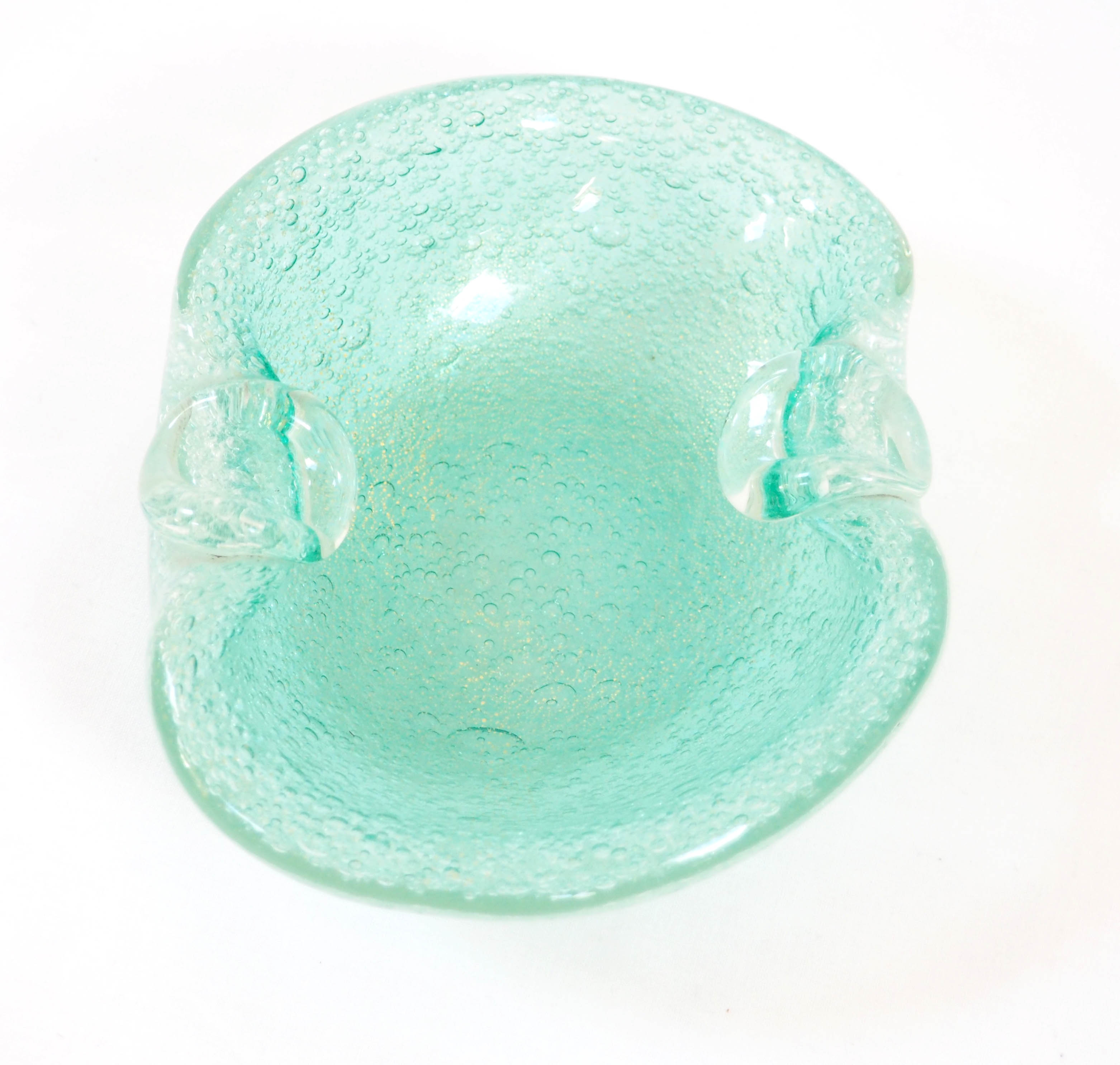 Turquoise Crystal Cigar Ashtray
