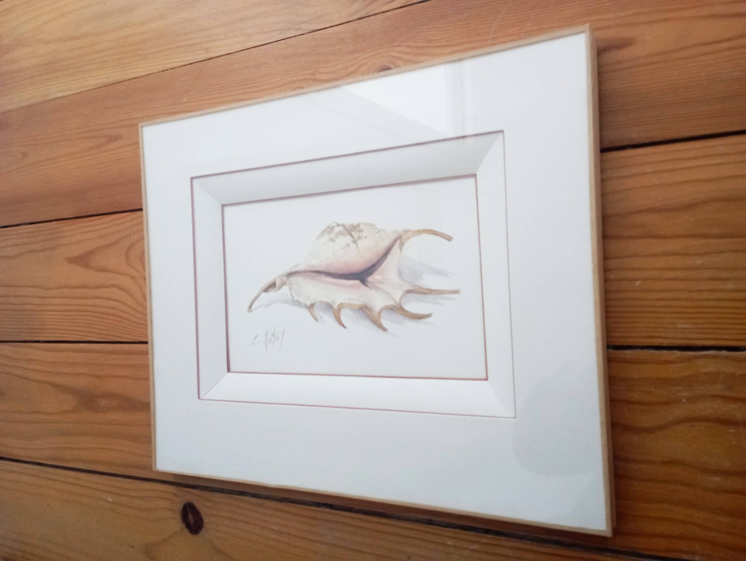 Watercolor signed Romey