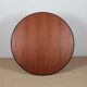 Table de repas ronde extensible en teck, design scandinave, 1960