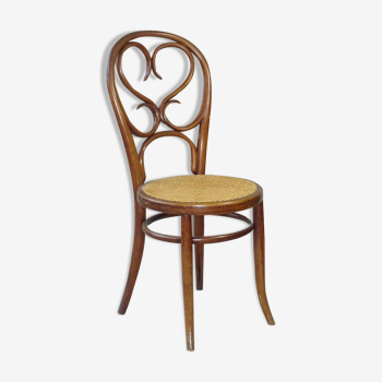 Fischel bistro chair Art Nouveau 1880 canne, wood-curved