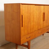 Enfilade danoise en teck, années 1960