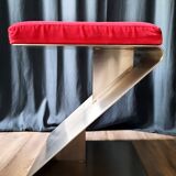 70s folded stainless steel stool