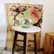 Side able in solid wood and his formica top