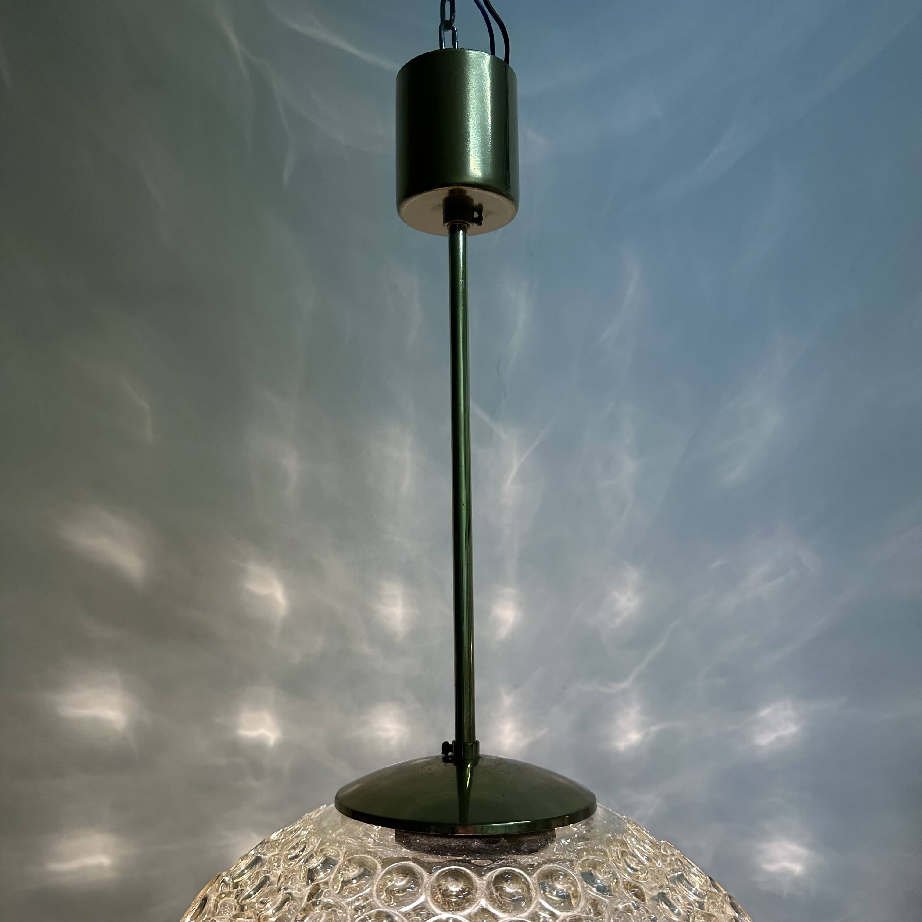 Limburg Glashütte bubble glass pendant light , 1970’s