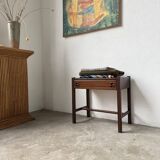 Jacques Hauville bedside table Roche Bobois mahogany