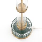 Pair of Scandinavian glass lamps