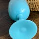 Blue opaline glass goblet from Portieux