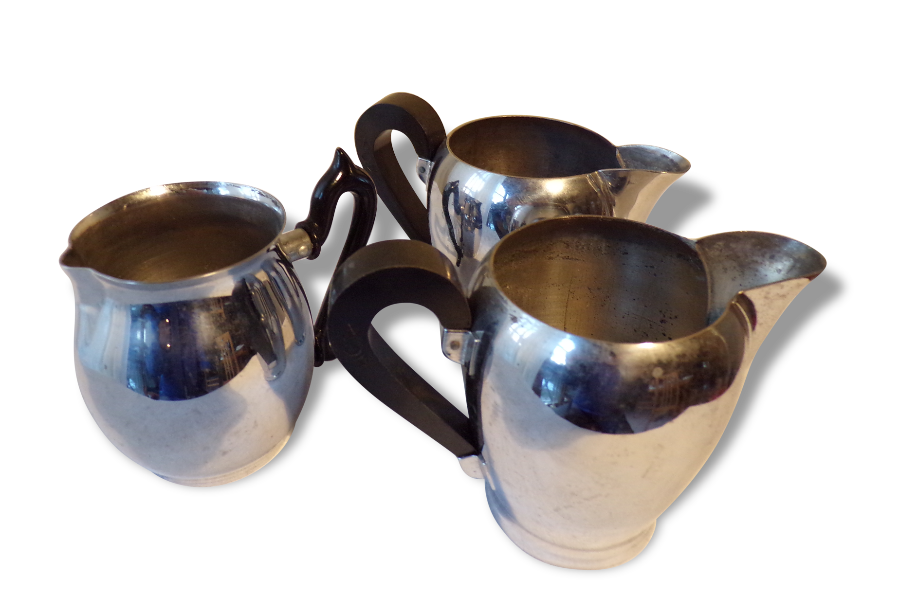Lot de 3 Crémiers ou pots à lait petit ancien