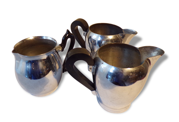 Lot de 3 Crémiers ou pots à lait petit ancien