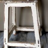 Old patinated workshop stool