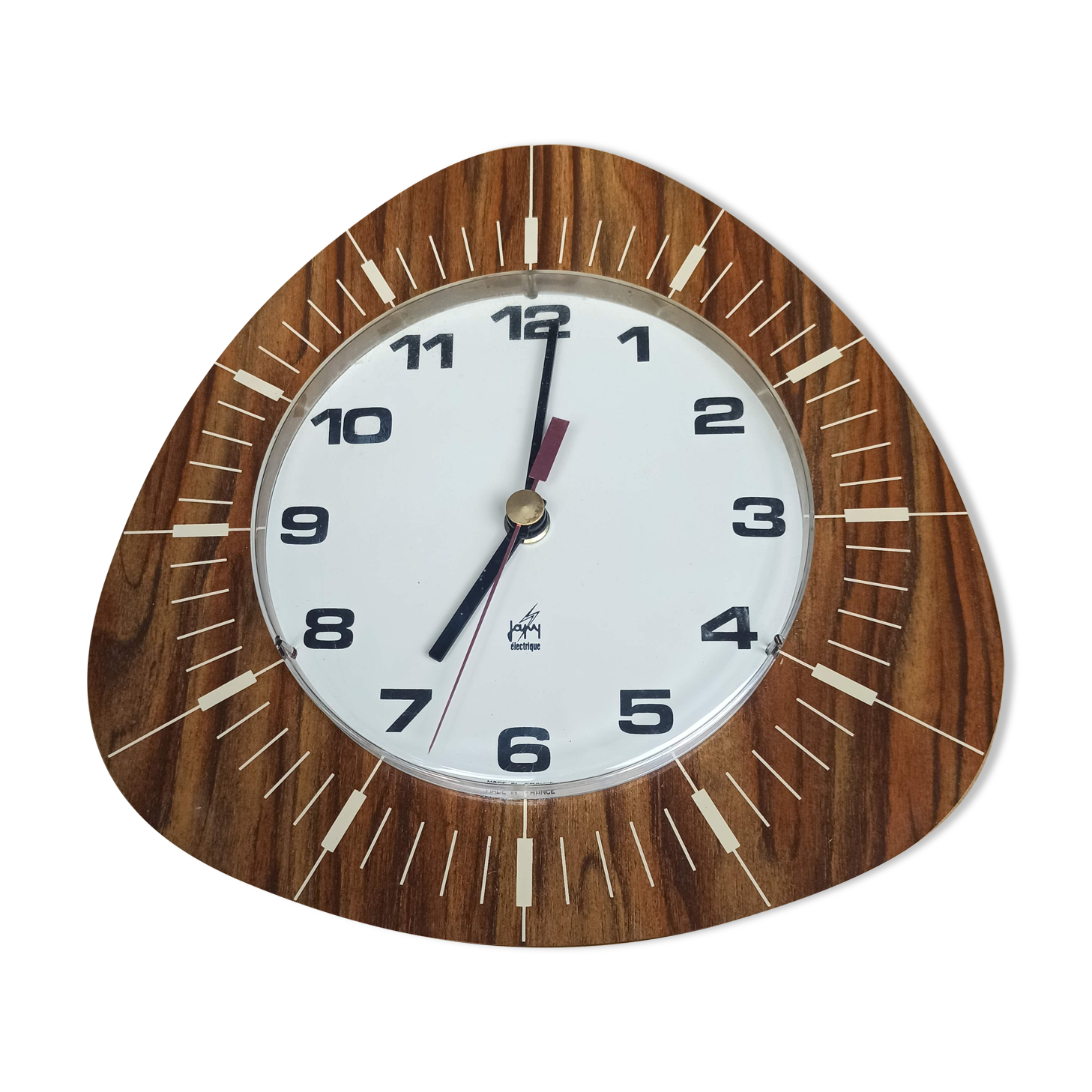 Pendulum clock japy electric 50s formica