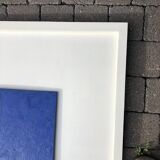 Monochrome abstract painting