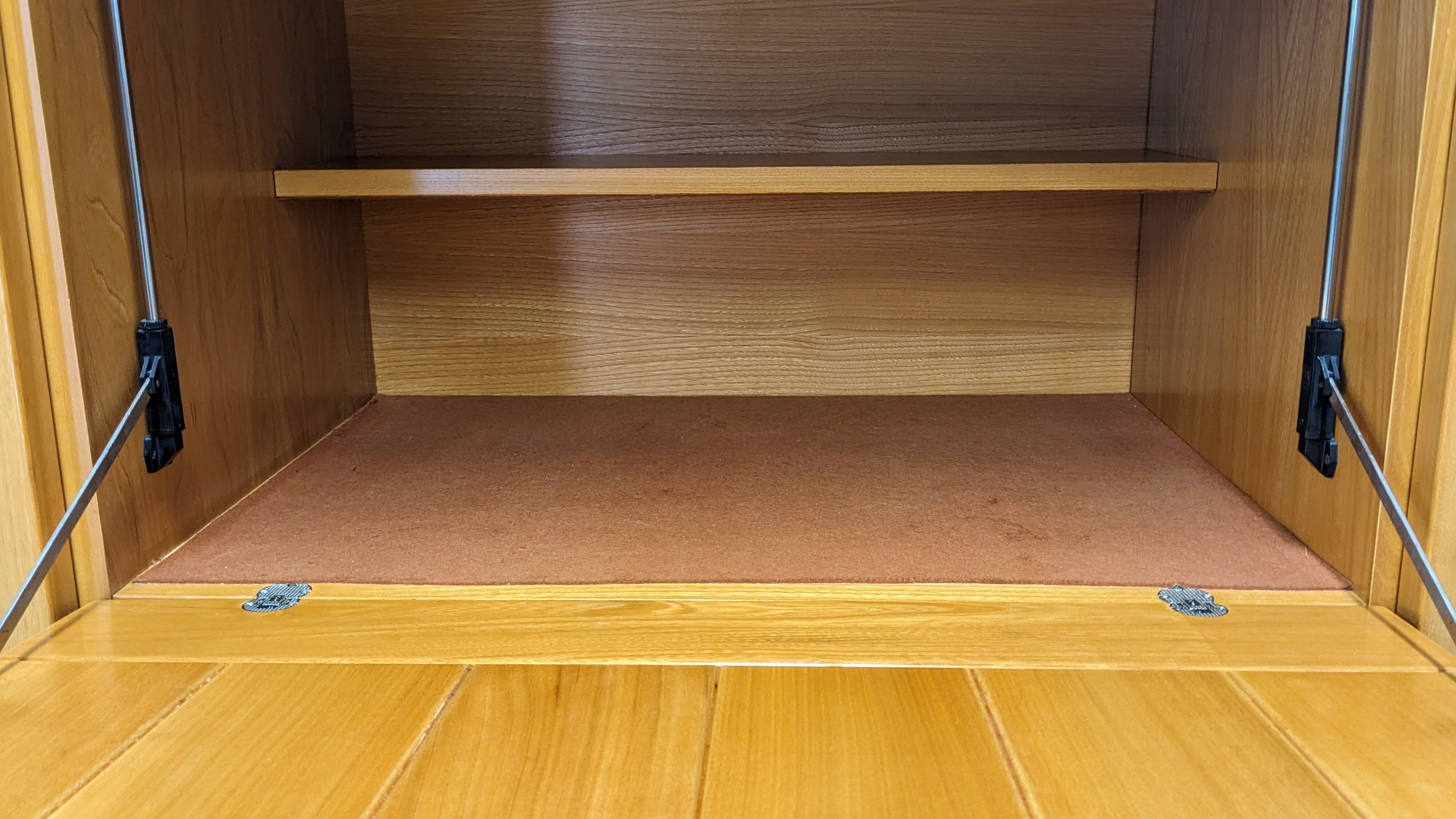 Solid elm sideboard, Maison Regain, France, circa 1970