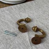 Solid brass coat hooks