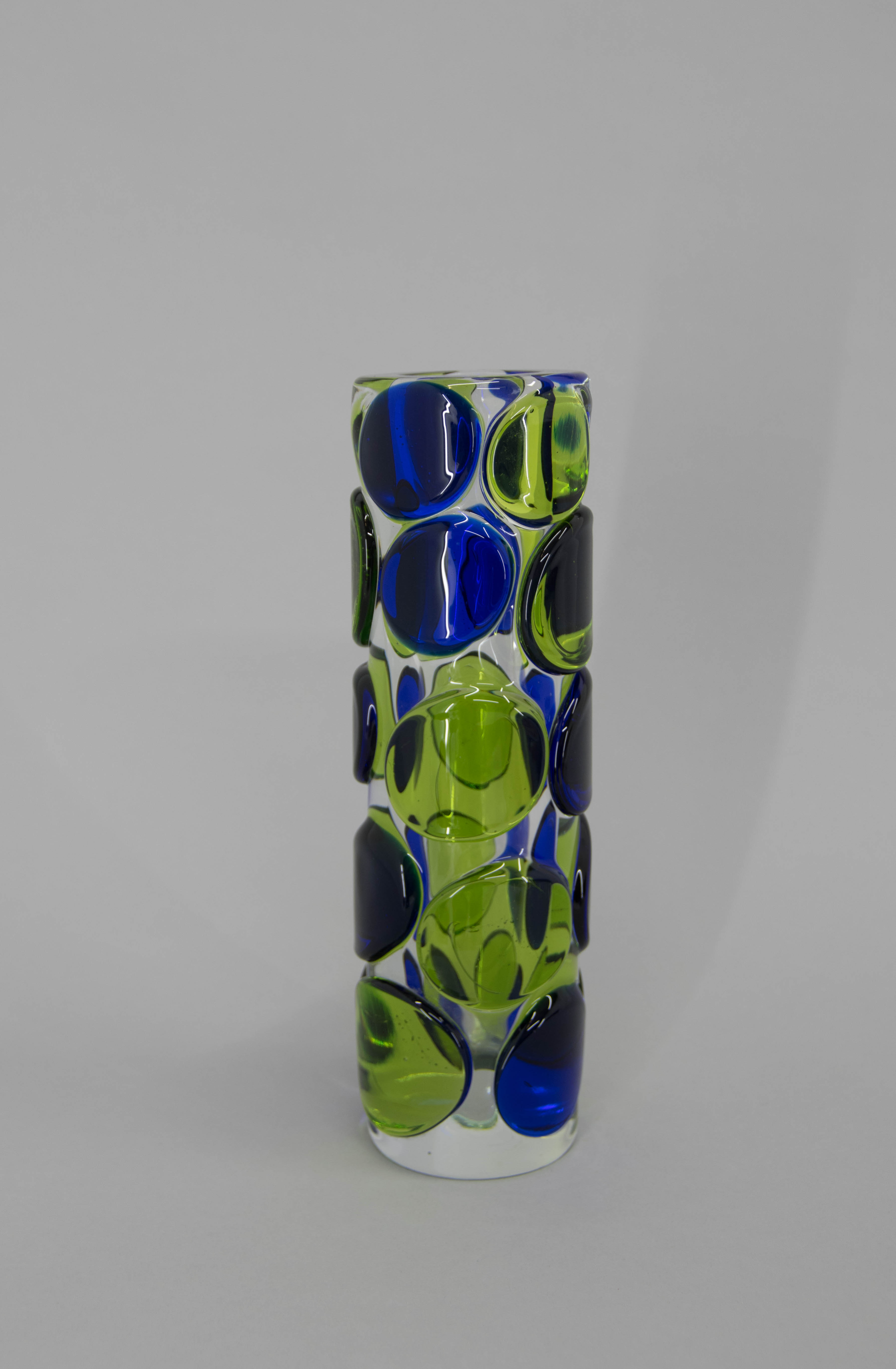 Art Glass Vase by Jaroslav Svoboda, circa 1980