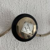 Vintage 1960s gold coat rack with 3 hooks - 45 x 7 cm