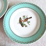 4 bird dessert plates