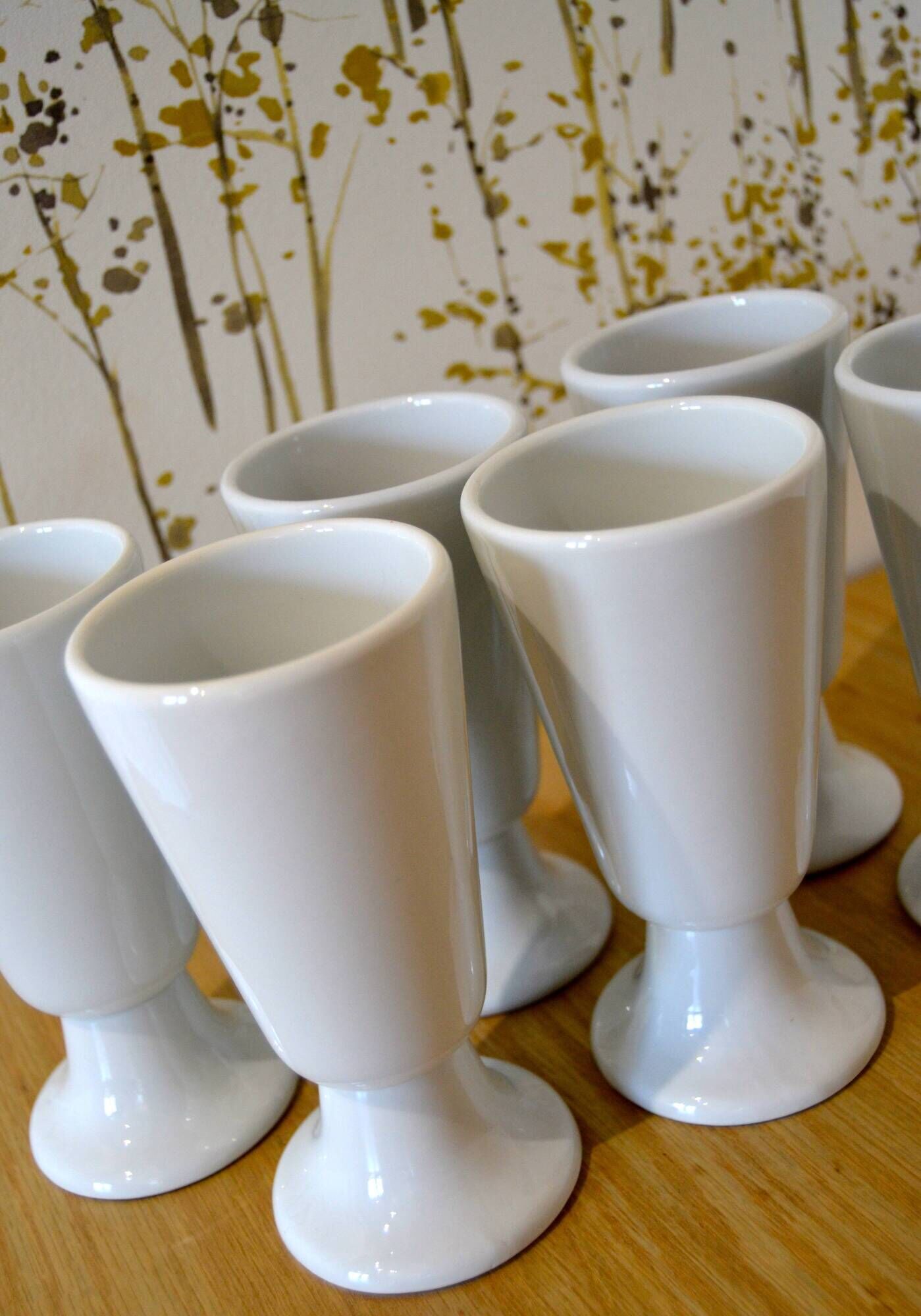 Suite of six mazagrans tradition, made in france, vintage