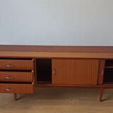 Modernist long sideboard of the 1970s.