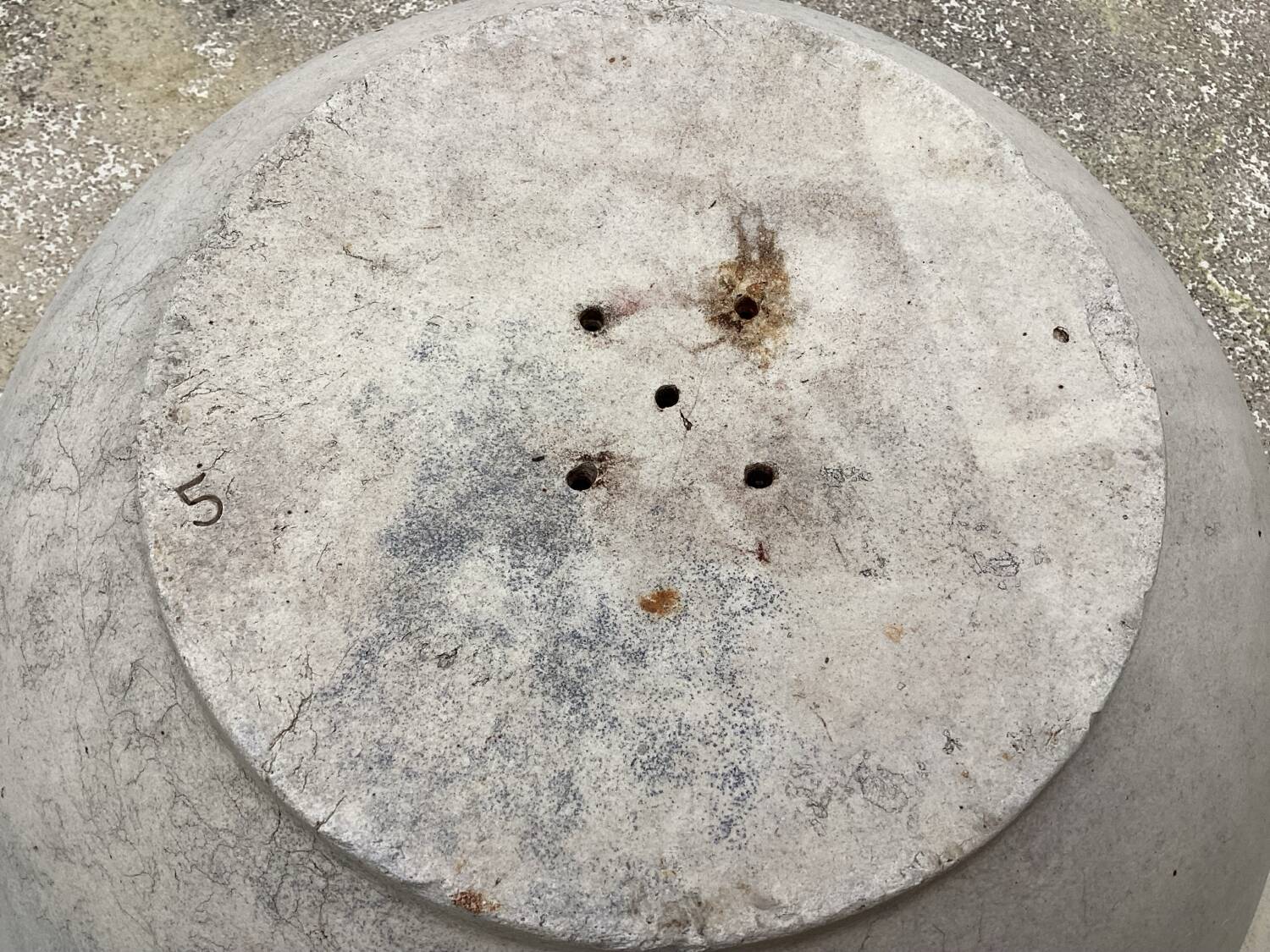 Large lead-free digoinite terrine dish