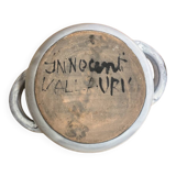 Enameled ceramic pocket emptier signed by Jacques Innocenti