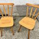 Set of 6 vintage bistro chairs - Warm stained wood