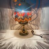 Parisian Lamp Art Nouveau Grapevines and Cabochons 1900 Belle Epoque